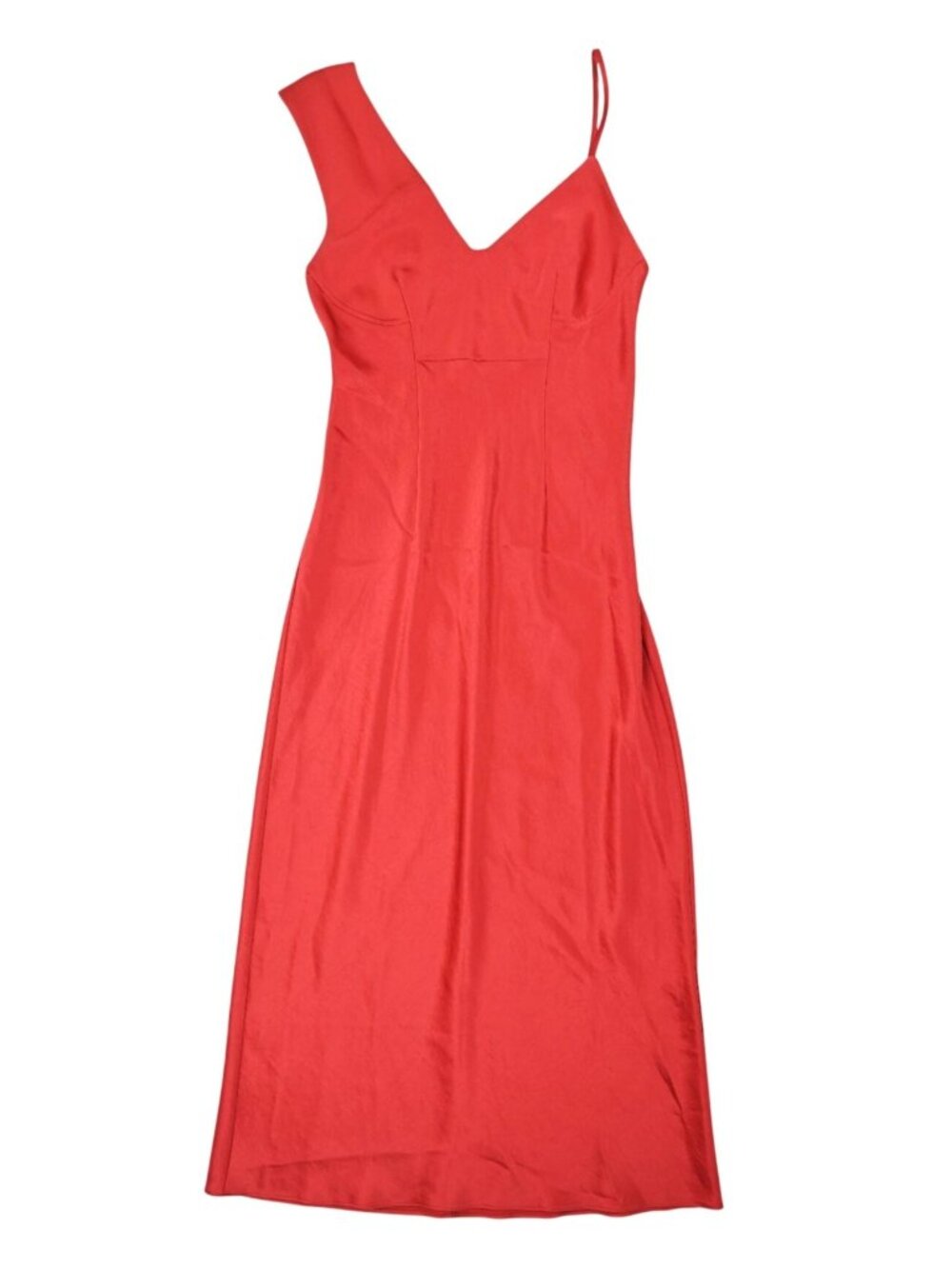 T Alexander Wang Asymmetrical Midi Dress in Red